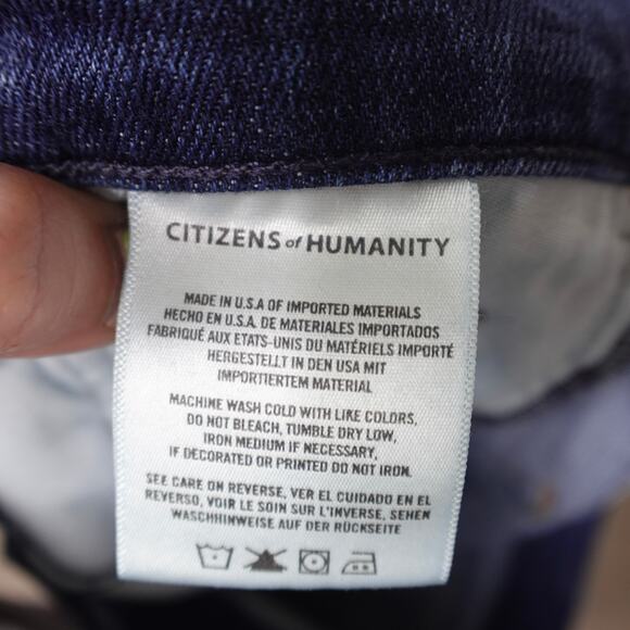 Citizens of Humanity Emerson Slim Boyfriend Jeans Sz 32 Crusade Wash Blue Denim - Picture 15 of 16